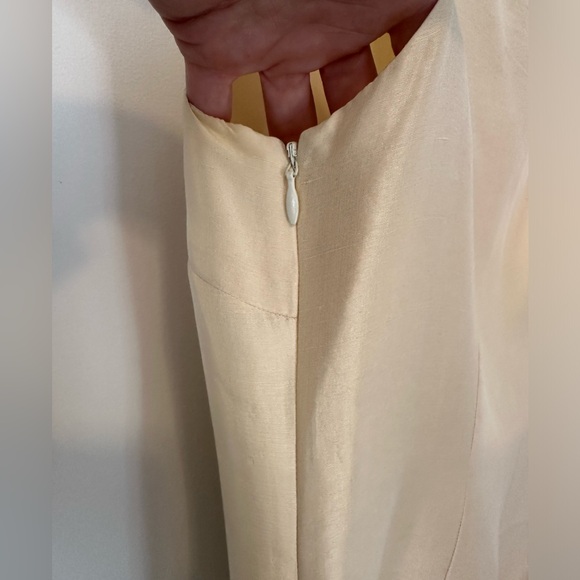 Tibi cream 100% silk mini sheath dress with floral filigree print - size 6 - Picture 6 of 12